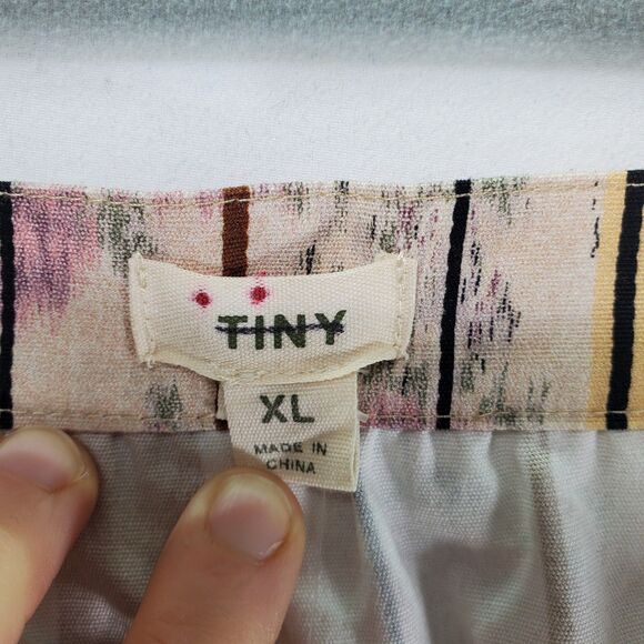 NWT XL Tiny Anthropologie Raleigh Cotton Mini Skirt Striped Aztec Southwestern - Picture 7 of 12